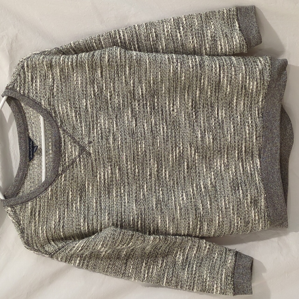 American Eagle Outfitters | Knit Pullover Grays and Silver Textured | S